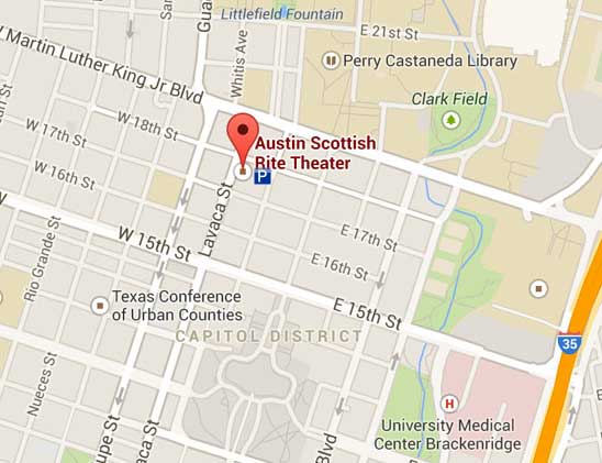 Scottish Rite Theater map