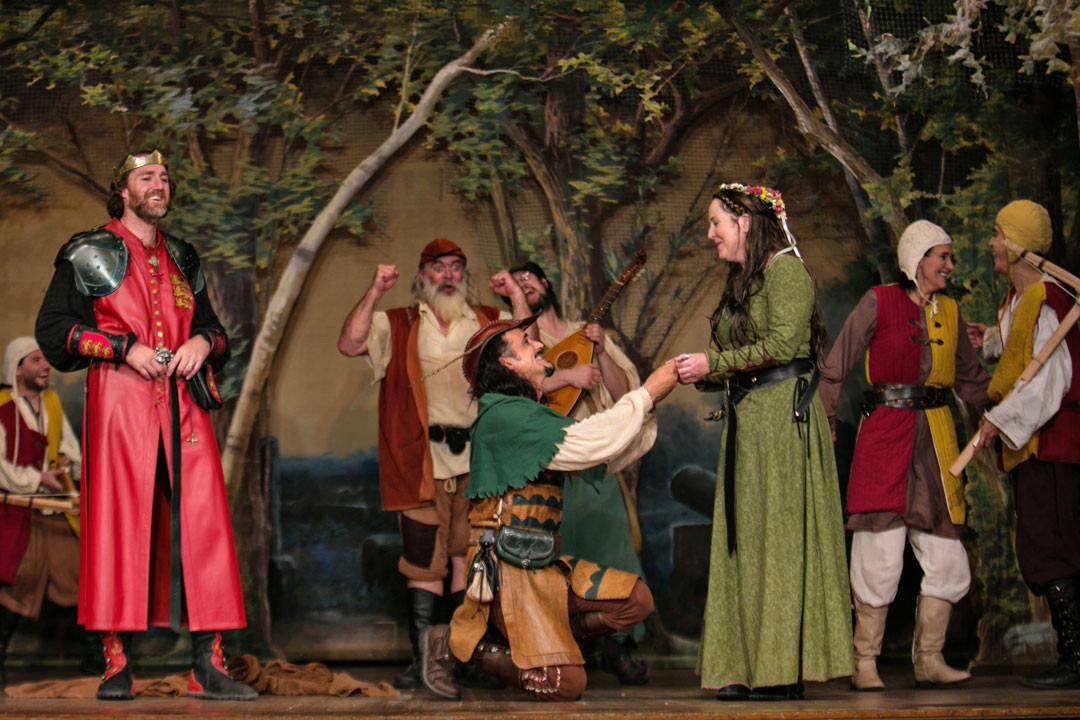 Robin Hood proposes to Maid Marion
